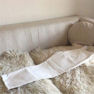 Celine straight leg frayed hem jeans